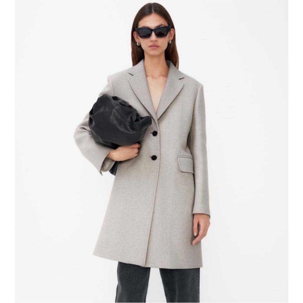 Zara Manteco Wool Blend Coat